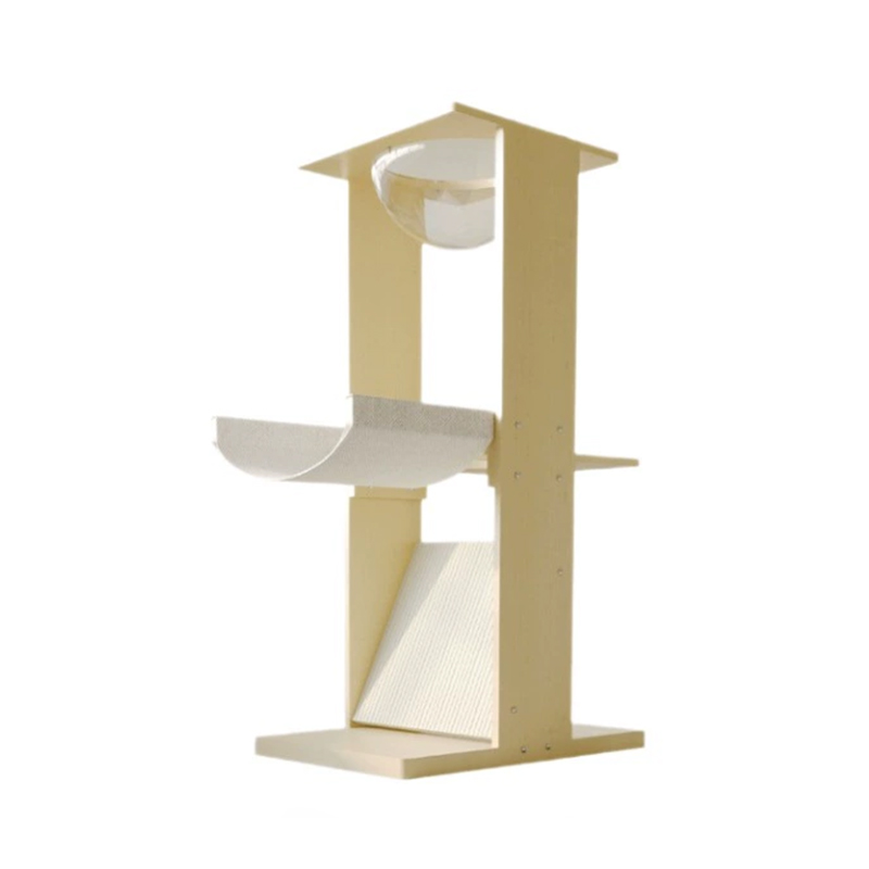 Cornice da gioco con tiragraffi per gatti